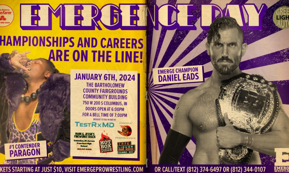 EMERGENCE DAY is JANUARY 6th 2024 Tickets Available now! EMERGE Wrestling