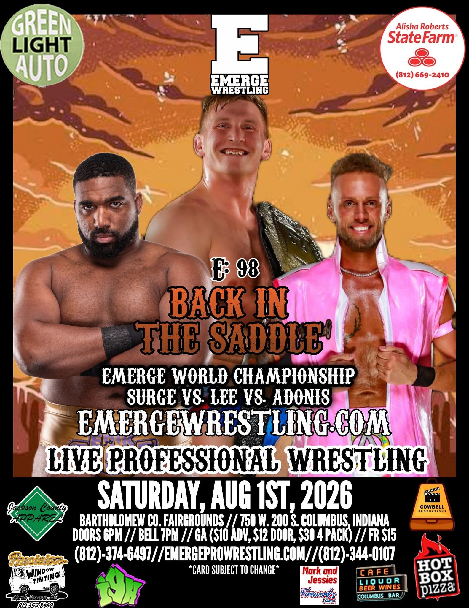 TICKETS ARE $10 in Advance or $12 at the door. Family Four pack for $30 (Online only)